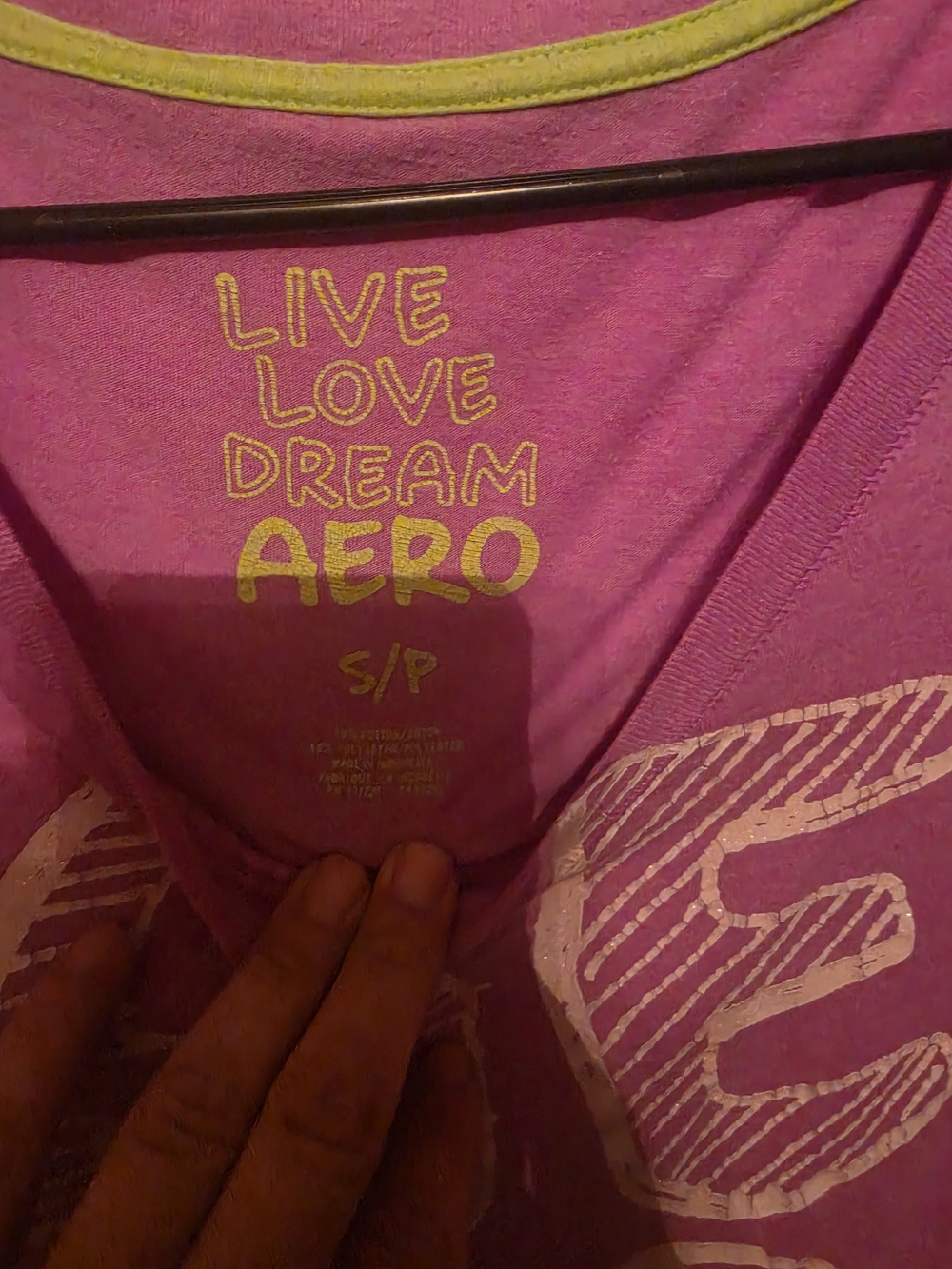 AERO Live Love Dream Pink Short Sleeve Tee